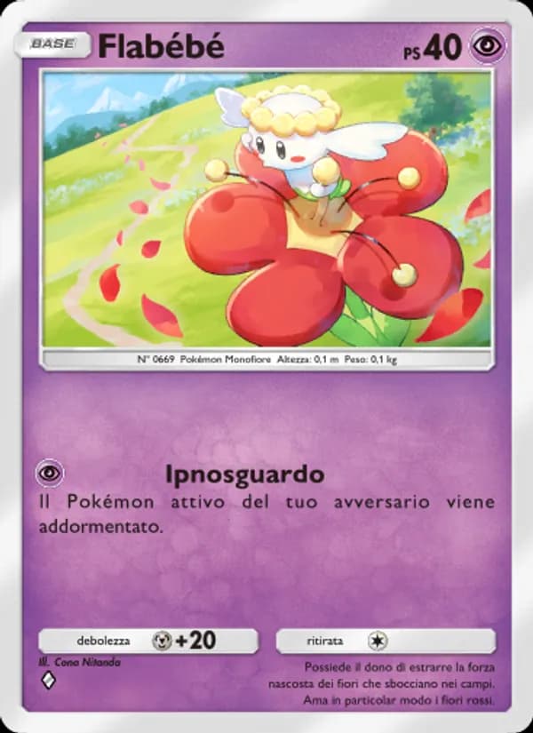 Flabébé card in Italian
