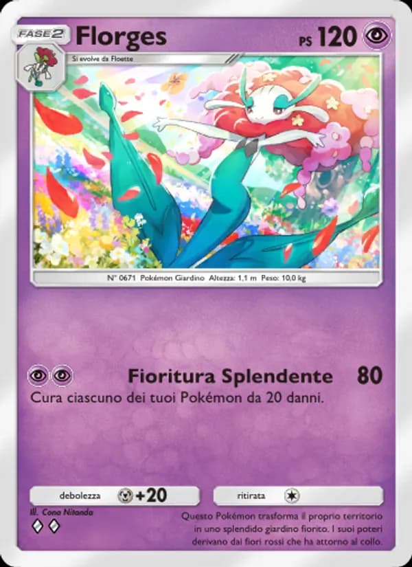 Florges card in Italian