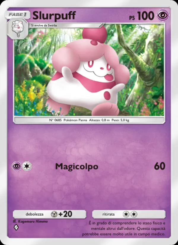 Slurpuff card in Italian