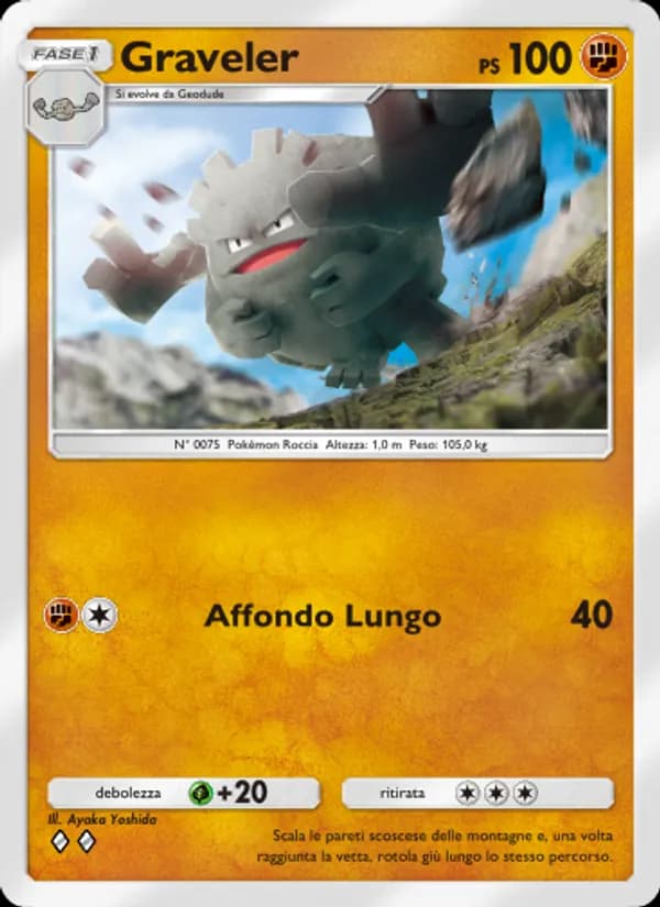 Graveler card in Italian