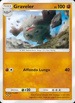 Graveler card in Italian