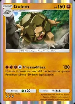 Golem card in Italian