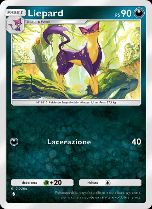 Liepard card in Italian