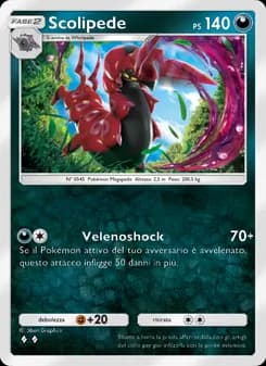 Scolipede card in Italian