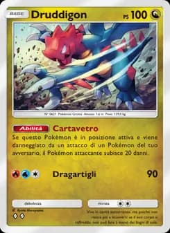 Druddigon card in Italian