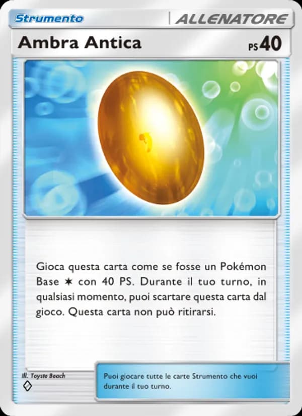 Ambra Antica card in Italian