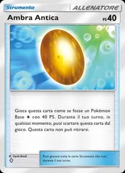 Ambra Antica card in Italian