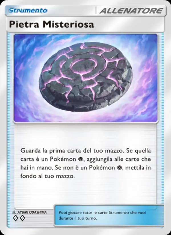 Pietra Misteriosa card in Italian
