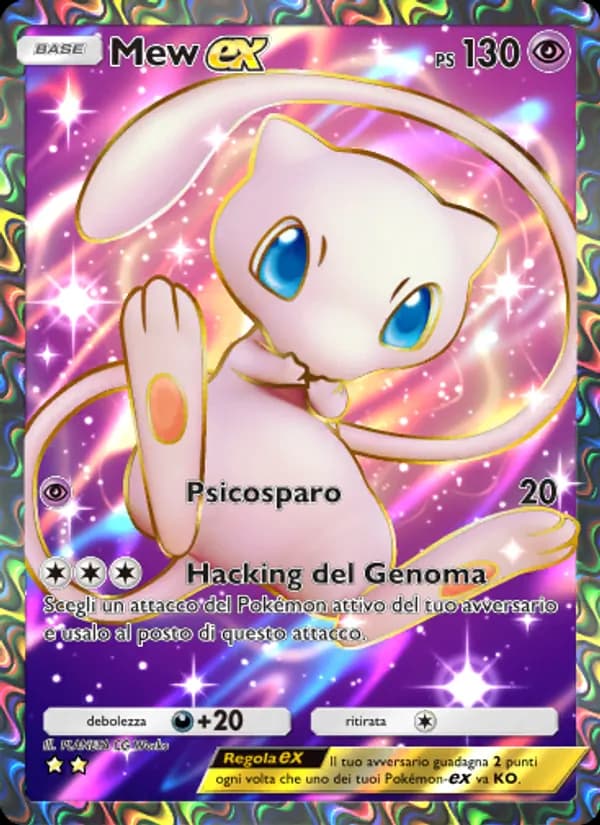 Mew-ex card in Italian
