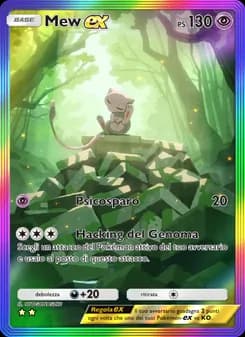 Mew-ex card in Italian