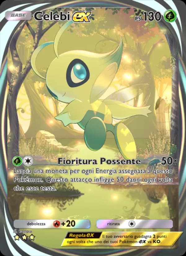 Celebi-ex card in Italian