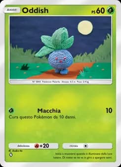 Oddish card in Italian