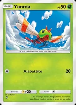 Yanma card in Italian