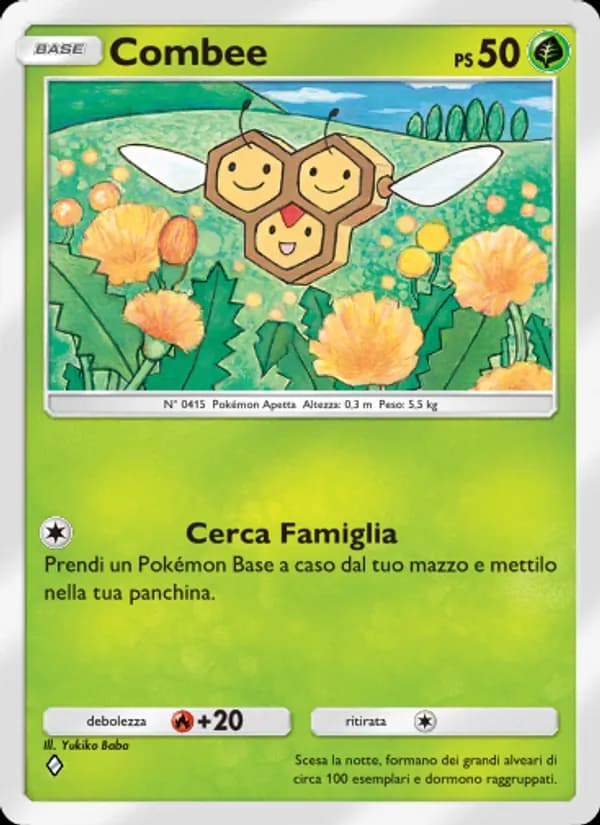 Combee card in Italian
