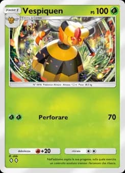 Vespiquen card in Italian