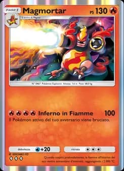 Magmortar card in Italian