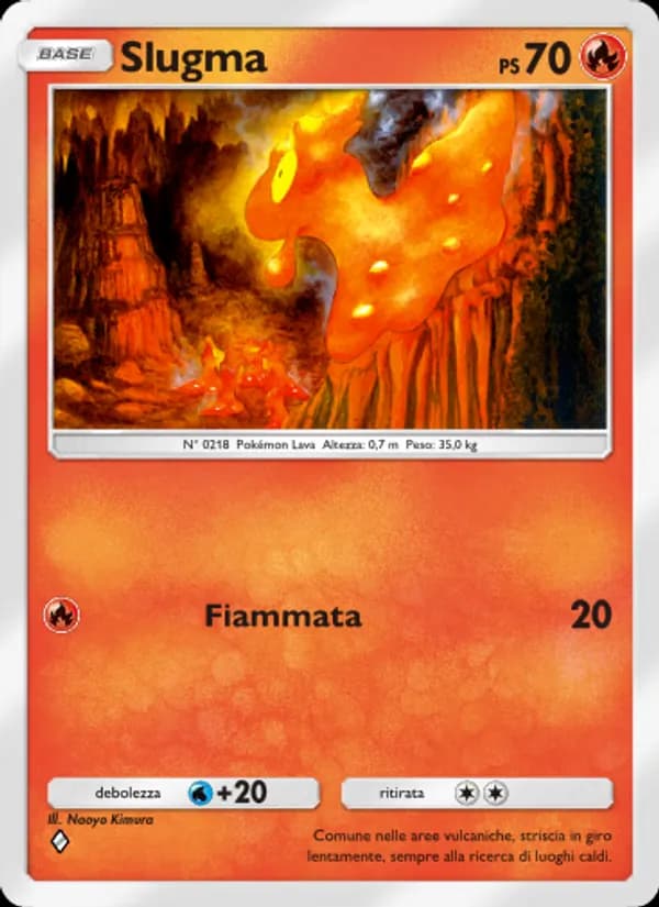 Slugma card in Italian
