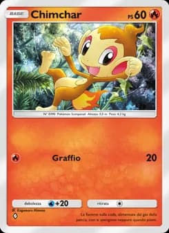 Chimchar card in Italian