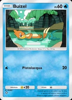 Buizel card in Italian