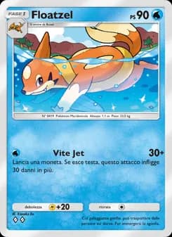 Floatzel card in Italian