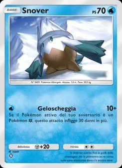 Snover card in Italian