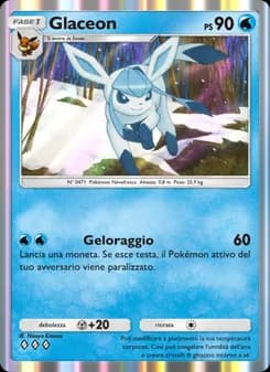 Glaceon card in Italian