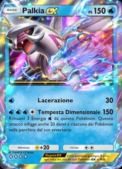 Palkia-ex card in Italian