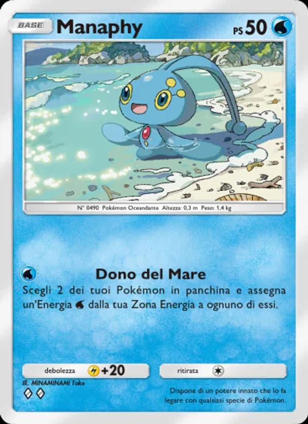 Manaphy card in Italian