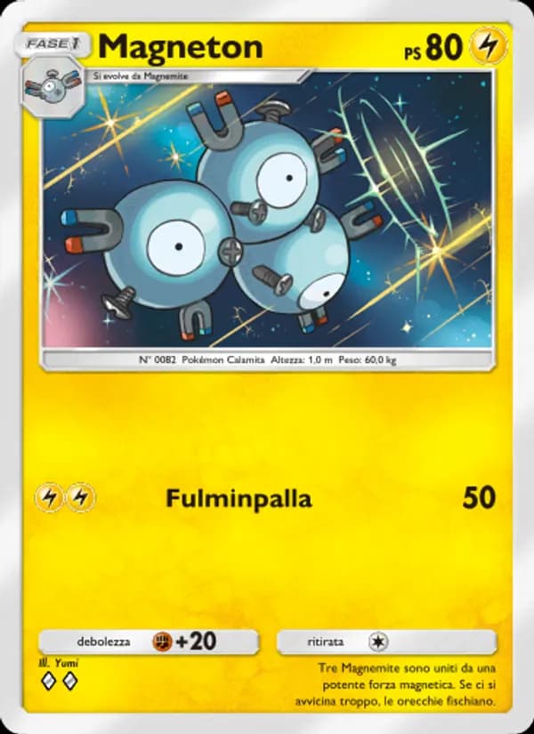 Magneton card in Italian