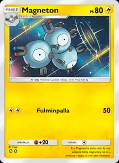 Magneton card in Italian