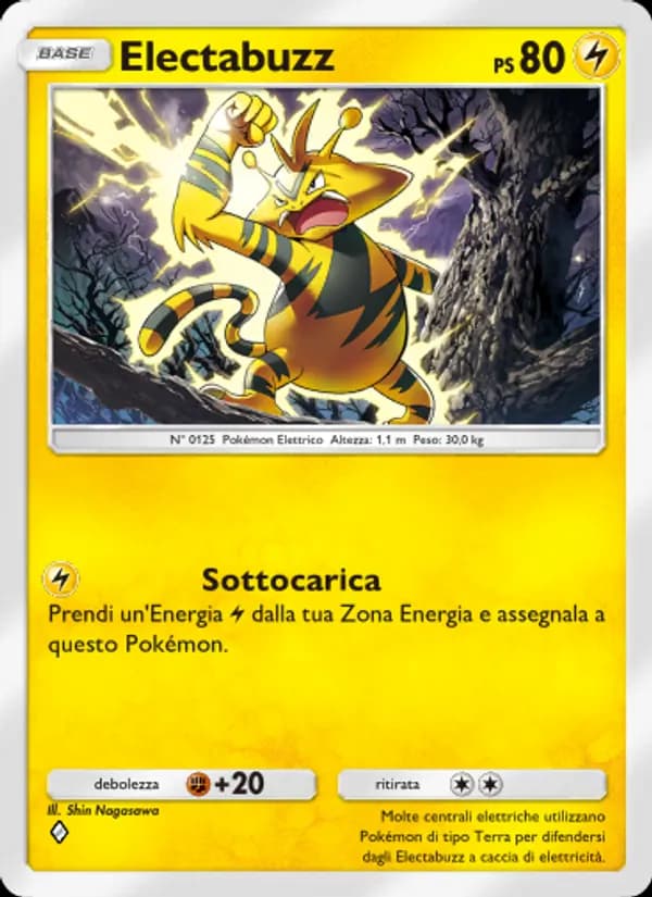Electabuzz card in Italian