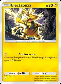 Electabuzz card in Italian