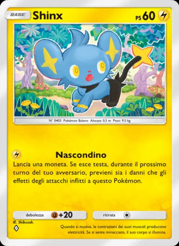 Shinx card in Italian