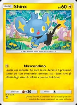 Shinx card in Italian