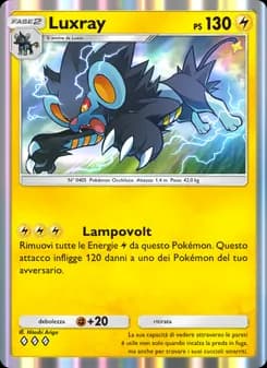 Luxray card in Italian