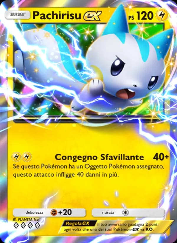 Pachirisu-ex card in Italian