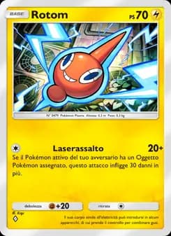 Rotom card in Italian