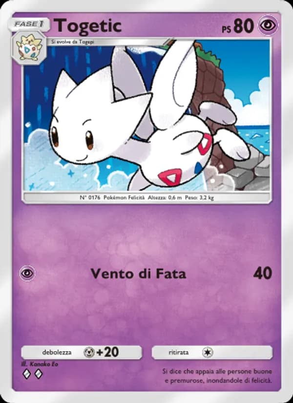 Togetic card in Italian