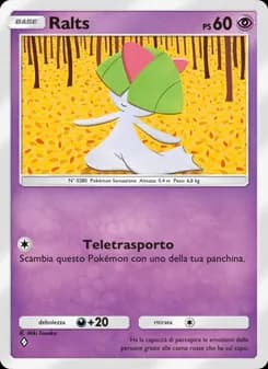 Ralts card in Italian