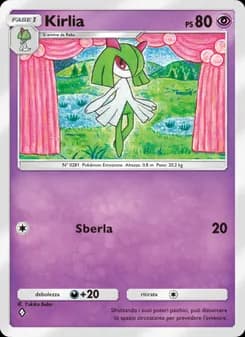 Kirlia card in Italian