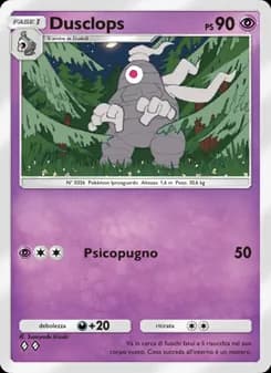 Dusclops card in Italian