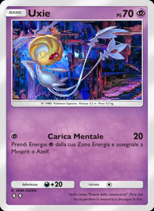 Uxie card in Italian
