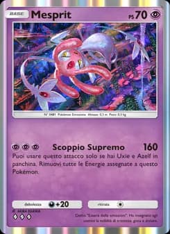 Mesprit card in Italian