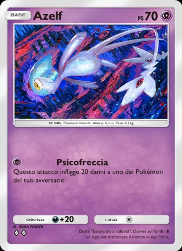 Azelf card in Italian