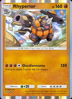 Rhyperior card in Italian