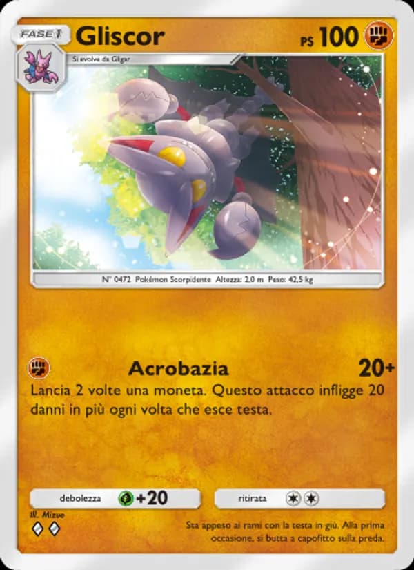 Gliscor card in Italian