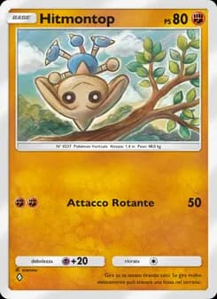 Hitmontop card in Italian