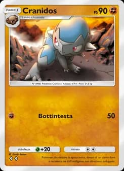 Cranidos card in Italian
