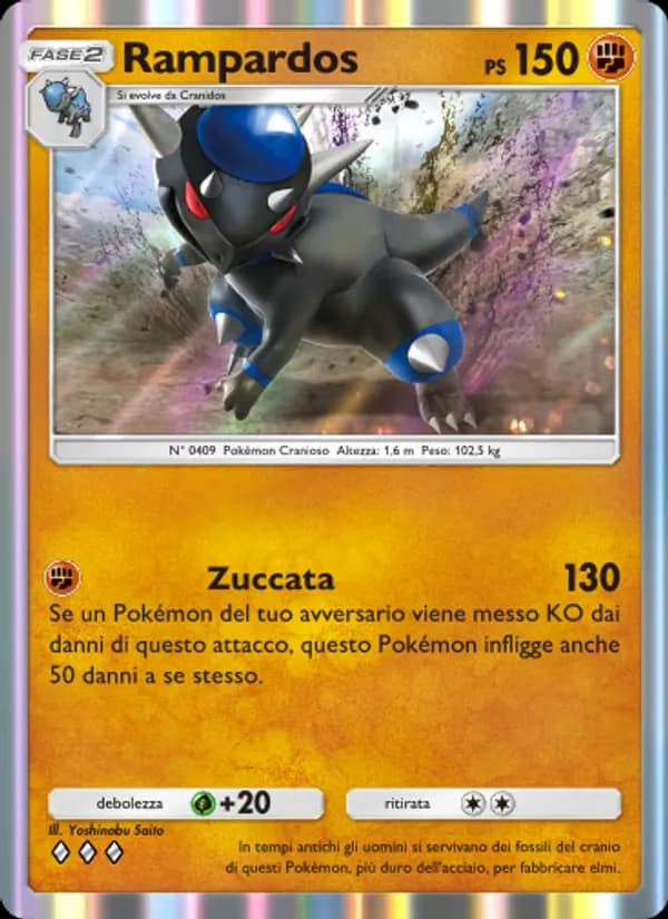 Rampardos card in Italian
