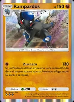 Rampardos card in Italian